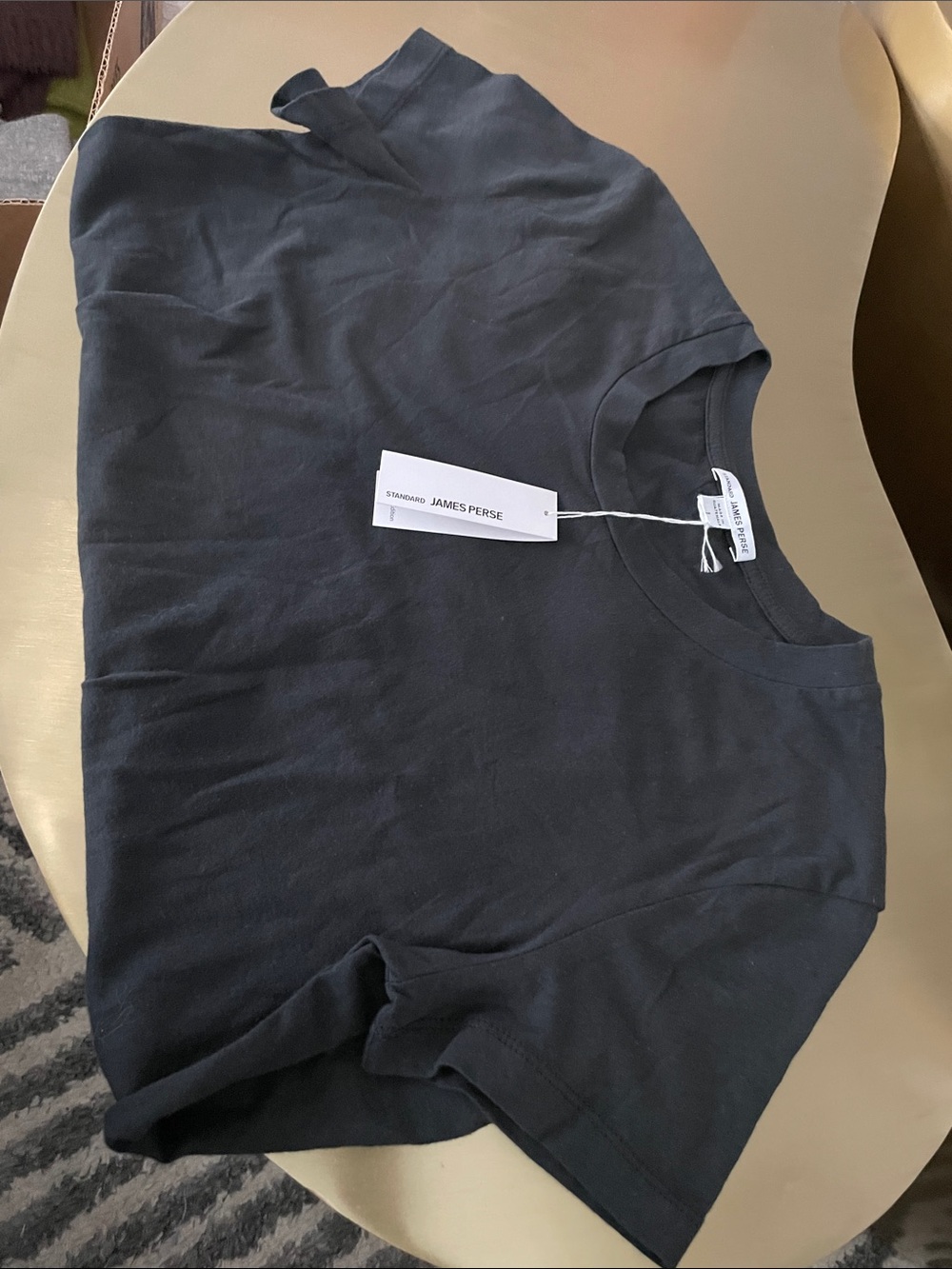 James Perse Black Short-Sleeve Crewneck T-Shirt
